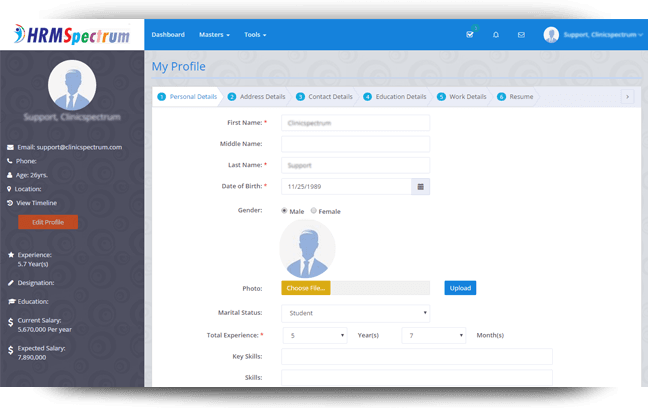 Profile Registration 