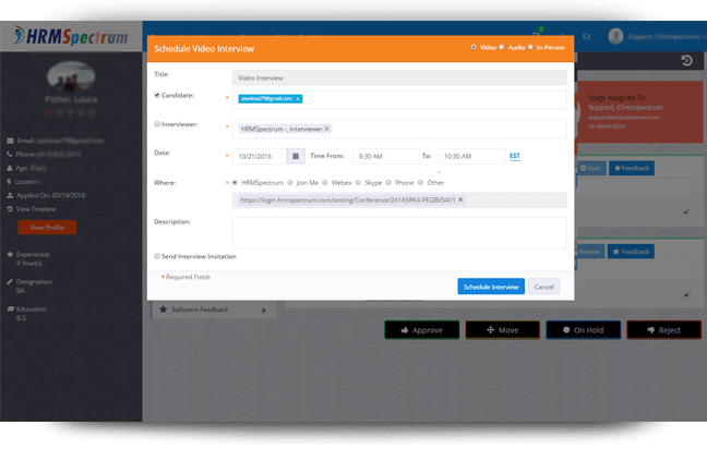 Schedule Interview